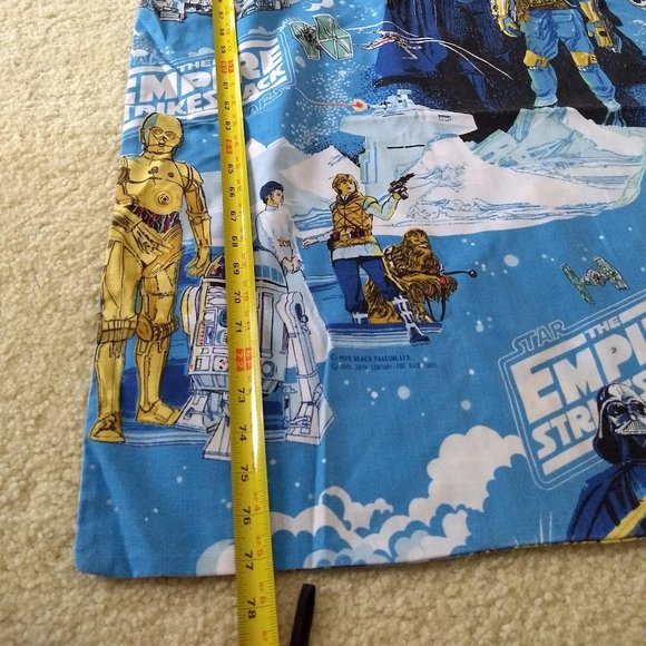 vintage 80s Empire Strikes Back twin duvet comforter cover & pillow case - Picture 2 of 9
